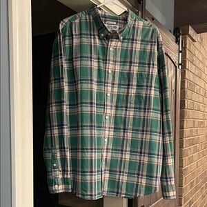 Old Navy Green Plaid Casual Shirt